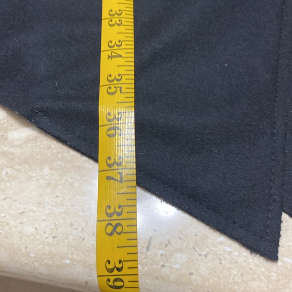 ALL SAINTS Asymmetrical Wool Coat, leather sleeves, Great Condition, see photos - Picture 9 of 15